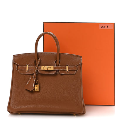 Hermes Togo Birkin 25 Gold 11 of 11