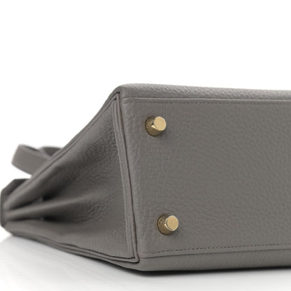 Hermes Togo Kelly Retourne 25 Etain 8 of 9