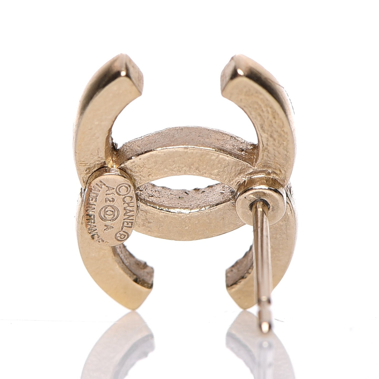 Crystal CC Earrings Gold