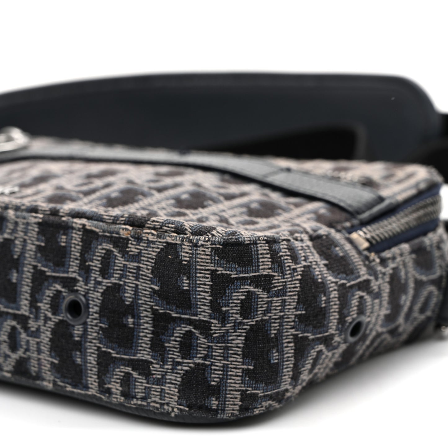 HOMME Oblique Jacquard Safari Messenger Navy Blue