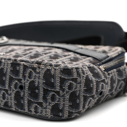Christian Dior HOMME Oblique Jacquard Safari Messenger Navy Blue 9 of 9