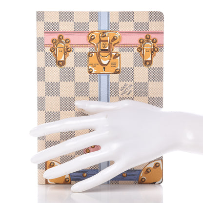 Louis Vuitton Damier Azur Summer Trunks Clemence Notebook MM 2 of 7