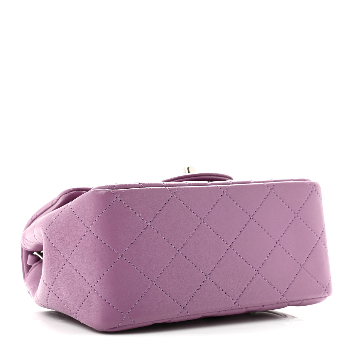 Chanel Lambskin Quilted Mini Square Flap Purple 4 of 12
