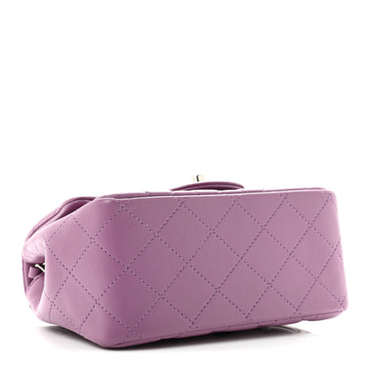 Chanel Lambskin Quilted Mini Square Flap Purple 4 of 12