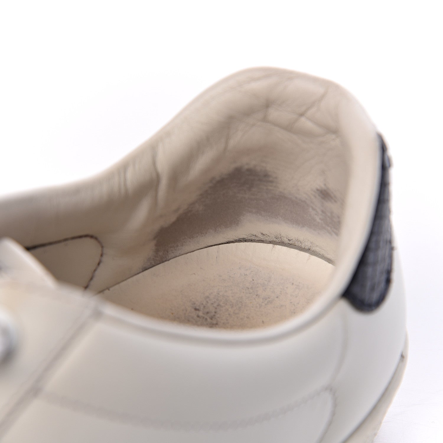 Gucci Miro Soft Calfskin Ayers Web Mens Ace Sneakers 8 White Blue 16 of 20