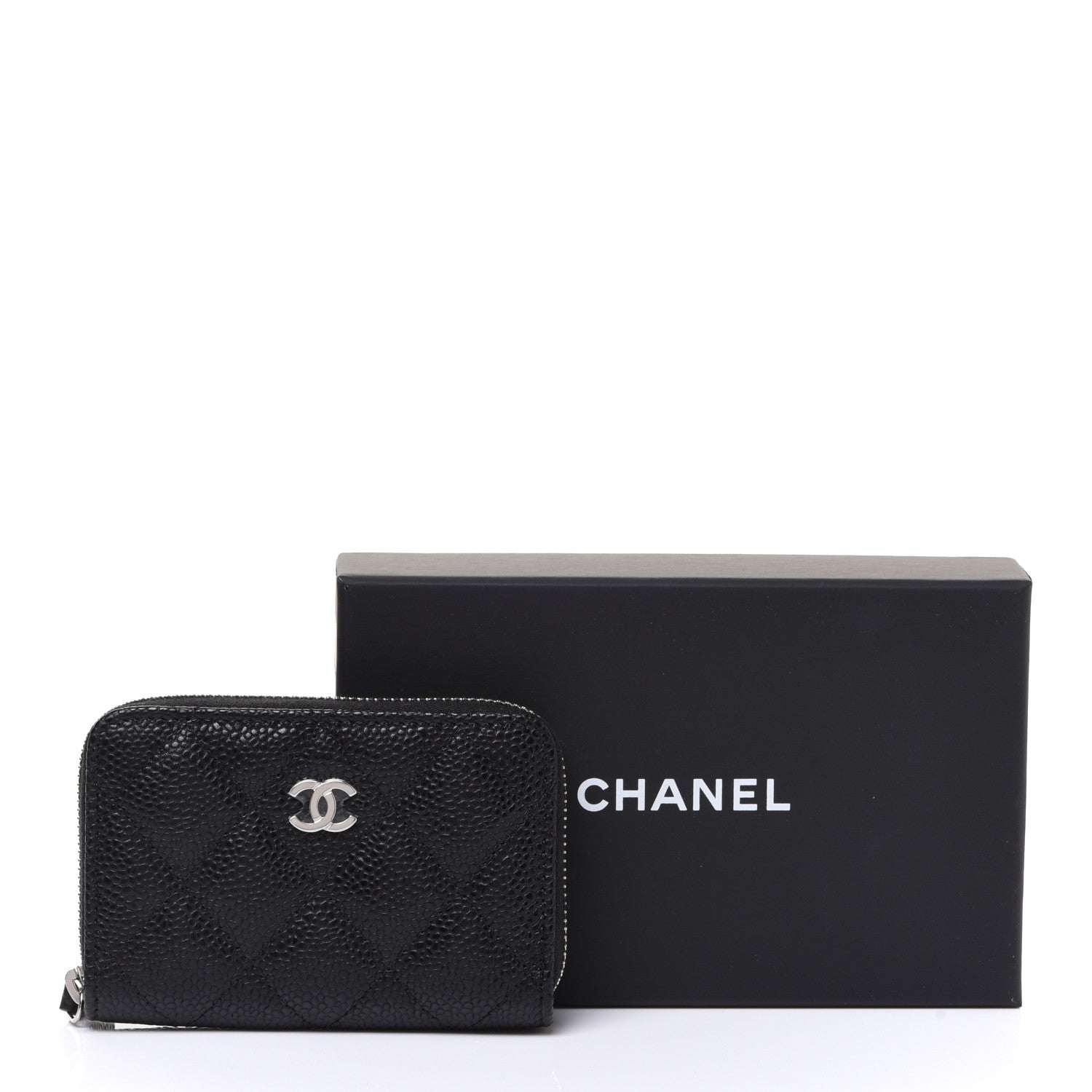 Chanel Caviar Quilted Classic Zipped Coin Purse Black 8 of 8