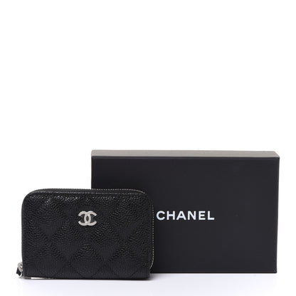 Chanel Caviar Quilted Classic Zipped Coin Purse Black 8 of 8