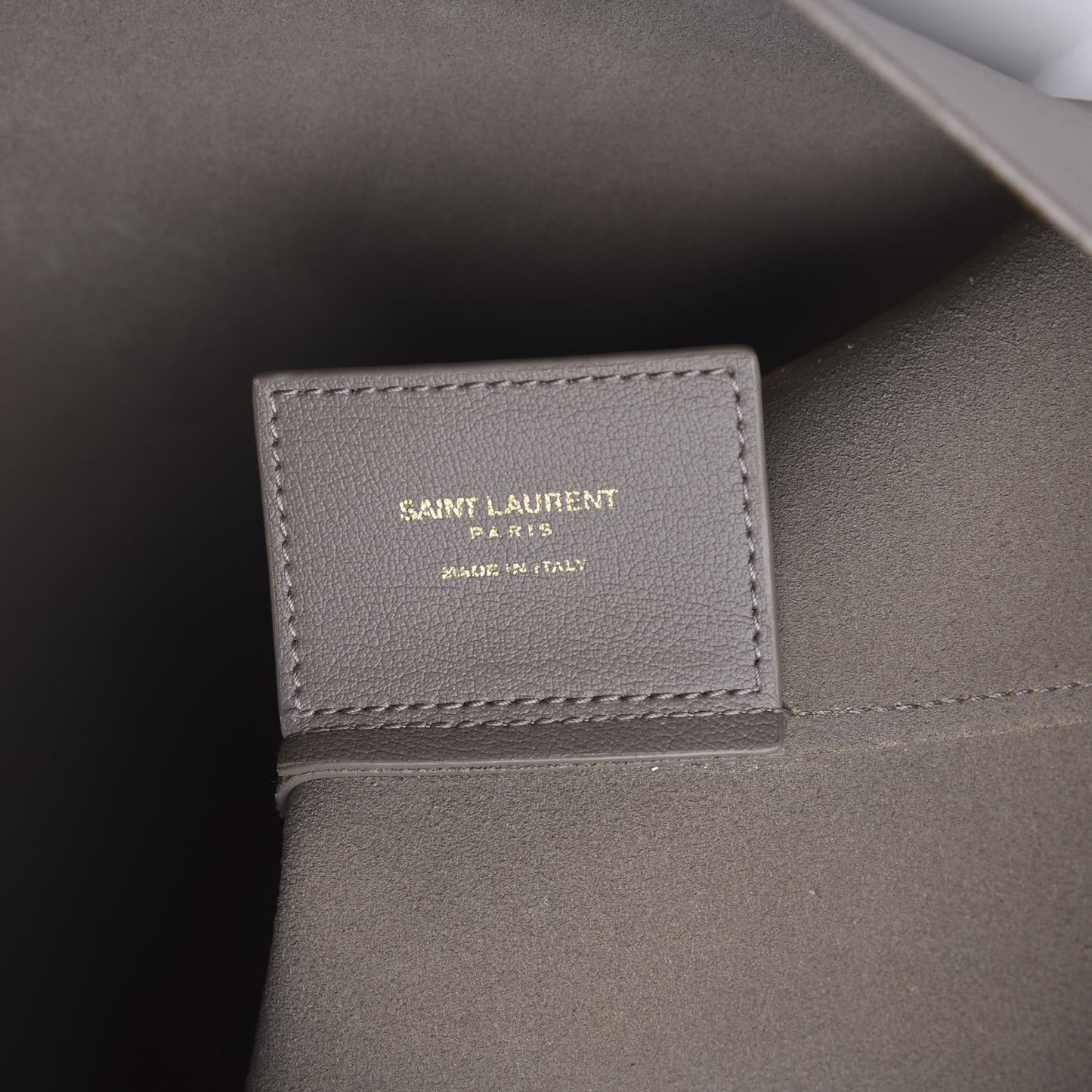 Calfskin Large Shopping Tote Dark Beige