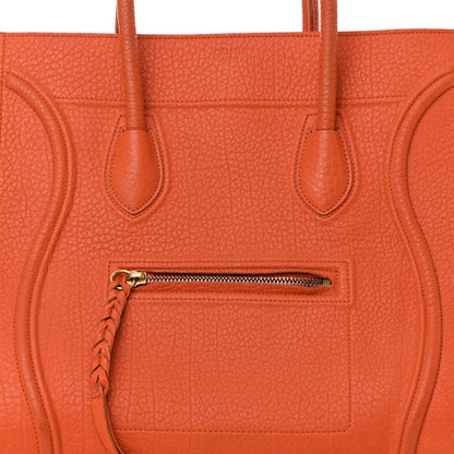 Celine Bullhide Calfskin Medium Phantom Luggage Burnt Orange 9 of 23