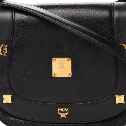 MCM Saffiano Studded Crossbody Black 12 of 12