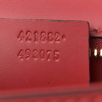 Gucci Calfskin Small Sylvie Shoulder Bag Hibiscus Red 8 of 8
