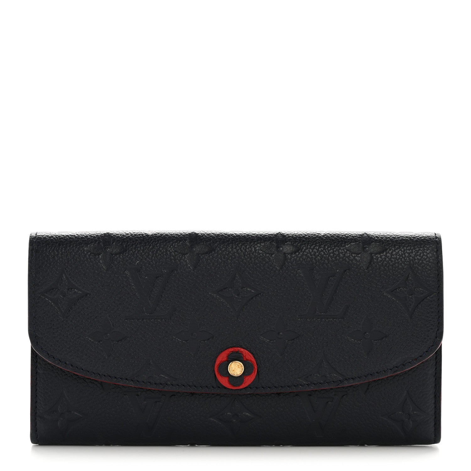 Louis Vuitton Empreinte Bloom Flower Emilie Wallet Marine Rouge 1 of 9