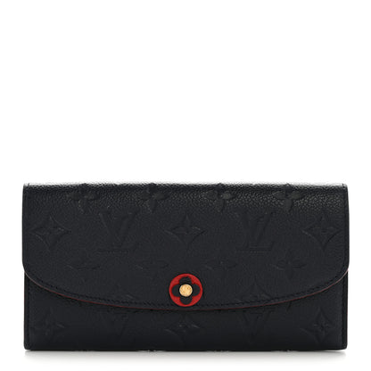 Louis Vuitton Empreinte Bloom Flower Emilie Wallet Marine Rouge 1 of 9
