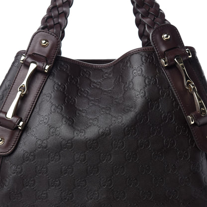 Gucci Guccissima Medium Pelham Shoulder Bag Dark Brown 12 of 12