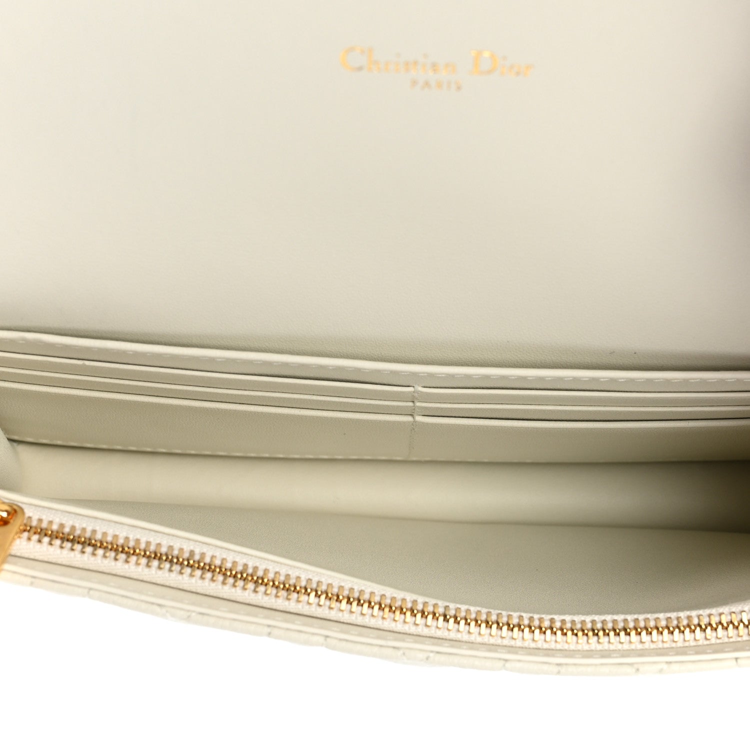 Christian Dior Supple Calfskin Caro Pouch with Chain Latte 5 of 15