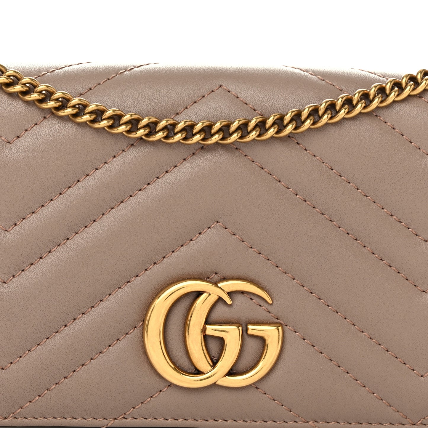 Calfskin Matelasse GG Marmont Mini Bag Porcelain Rose