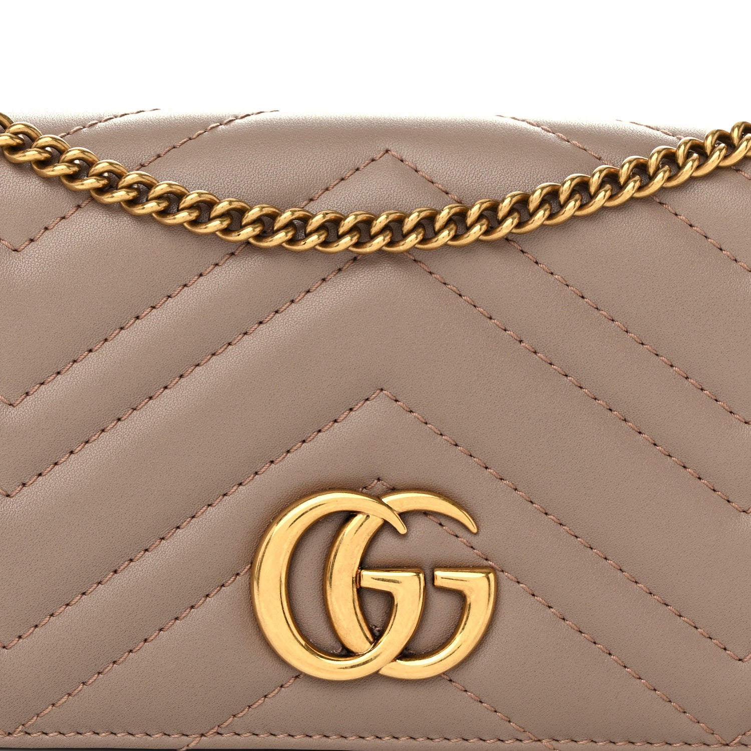 Gucci Calfskin Matelasse GG Marmont Mini Bag Porcelain Rose 7 of 9