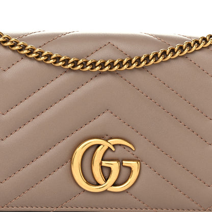 Gucci Calfskin Matelasse GG Marmont Mini Bag Porcelain Rose 7 of 9