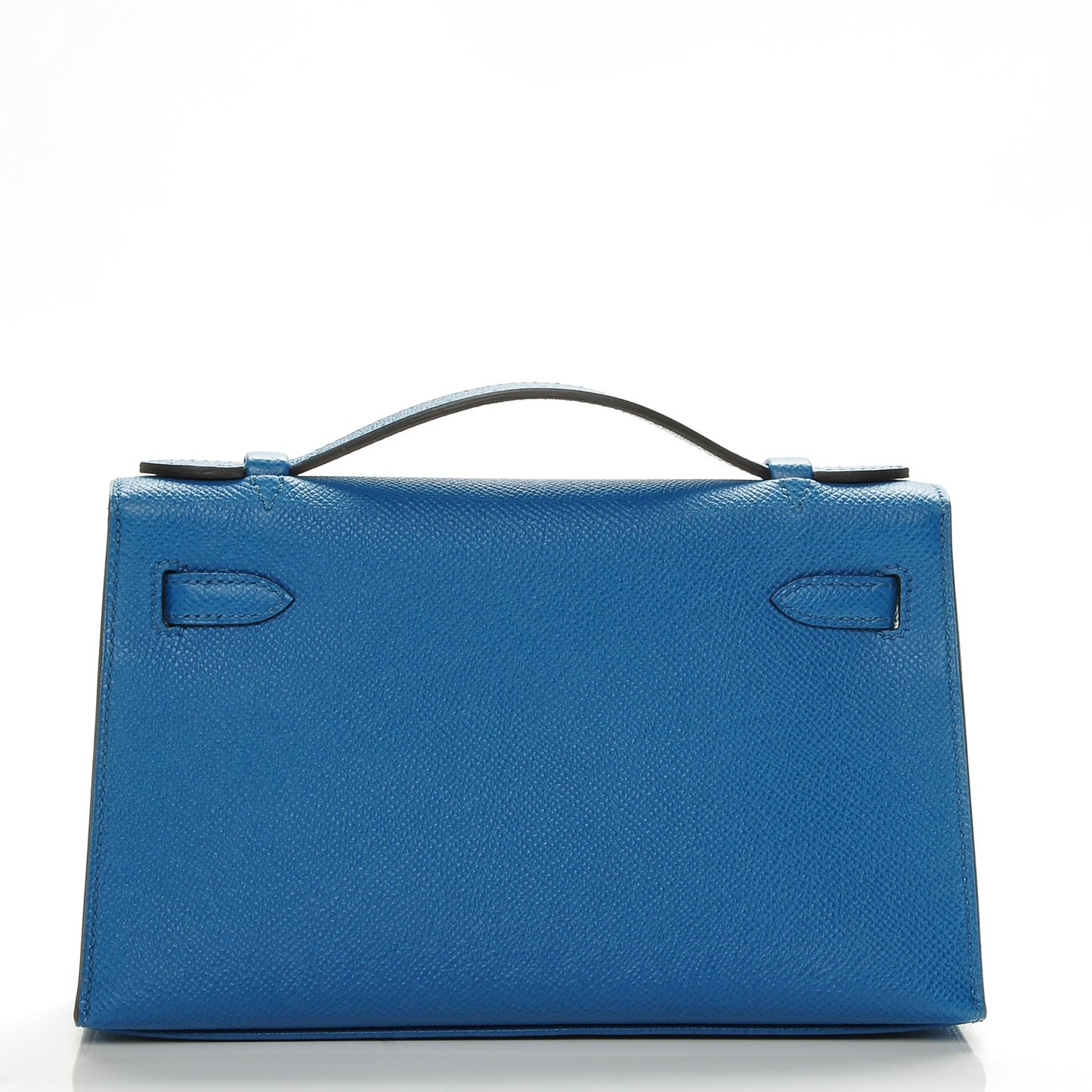 Epsom Kelly Pochette Clutch Bleu Izmir