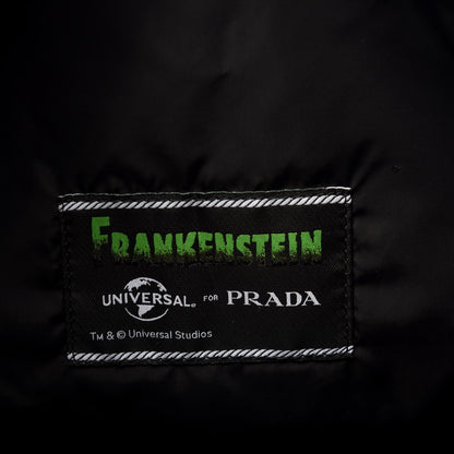 Prada X UNIVERSAL STUDIOS Tessuto Nylon Saffiano Frankenstein Drawstring Backpack Black 7 of 9