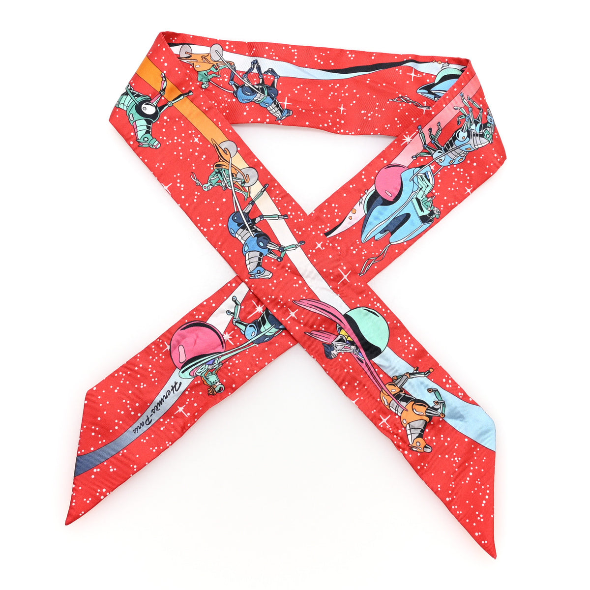 Silk Space Derby Twilly Rouge Vert Bleu