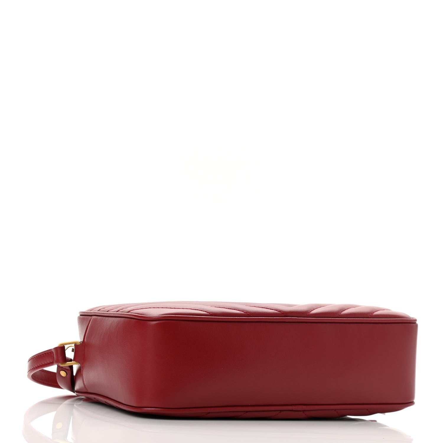 Saint Laurent Calfskin Matelasse Monogram Lou Camera Bag Red 4 of 10