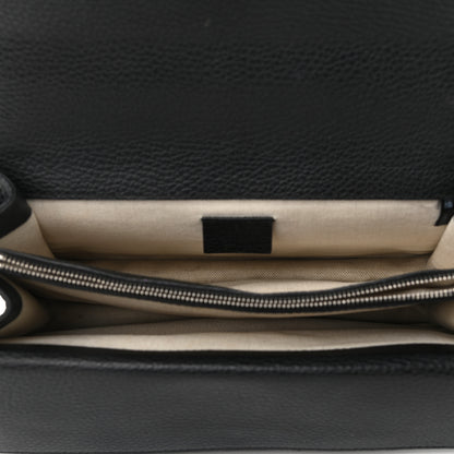 Gucci Pebbled Calfskin Small Dionysus Shoulder Bag Black 5 of 10