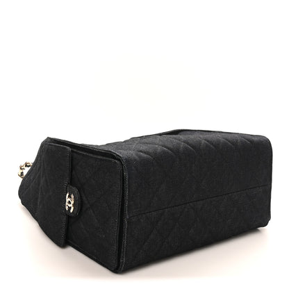 Chanel Denim Quilted Medium Chanel 25 Handbag Dark Blue 5 of 11