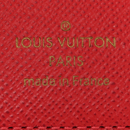 Louis Vuitton Damier Ebene Studded Victorine Wallet Cherry 6 of 12