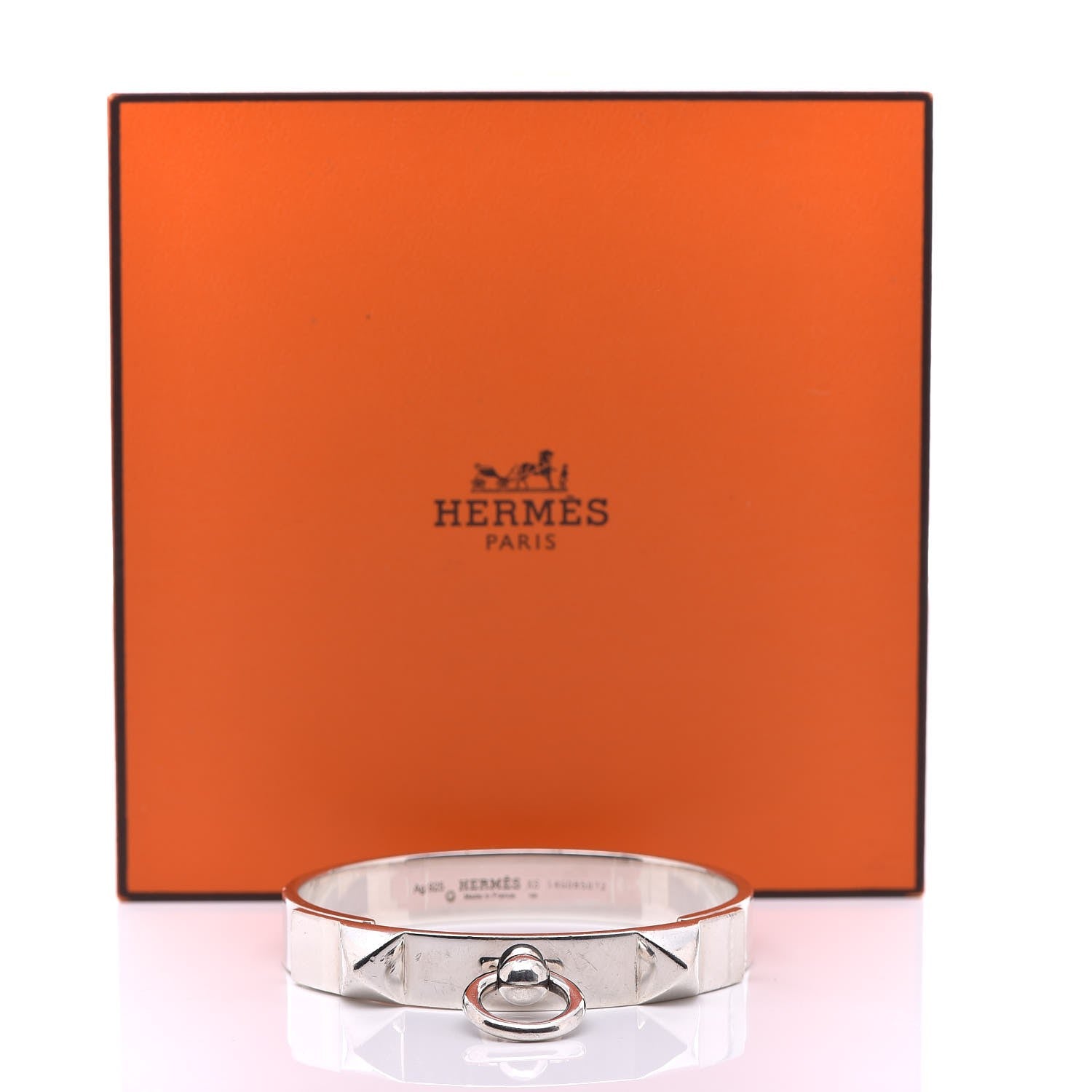 Hermes Sterling Silver PM Collier De Chien Bracelet XS 6 of 6