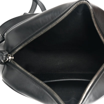 Gucci Calfskin Matelasse Monochrome Small GG Marmont Chain Shoulder Bag Black 5 of 11