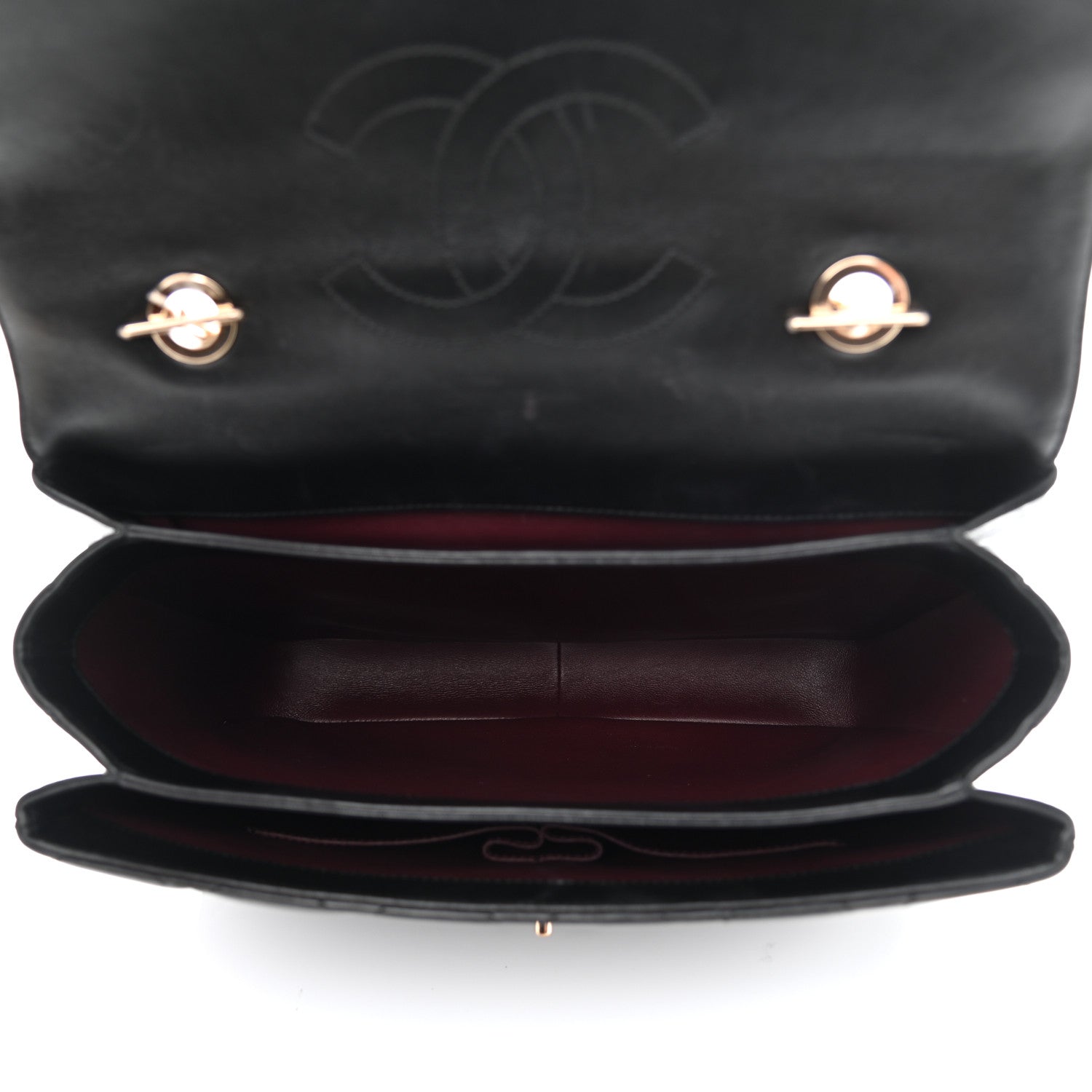 Chanel Lambskin Quilted Large Trendy CC Dual Handle Flap Bag Black 7 of 11