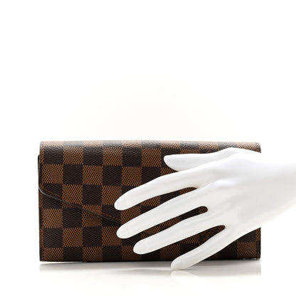 Louis Vuitton Damier Ebene Sarah Wallet NM 2 of 7