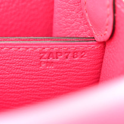Hermes Evercolor Matte Alligator Mini Touch Sac Roulis Rose Mexico 7 of 11