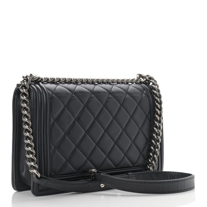 Chanel Calfskin Quilted New Medium Boy Flap Black 3 of 12