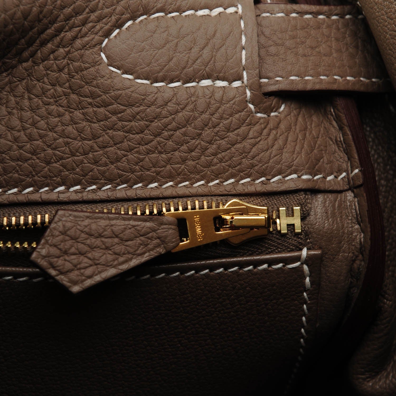 Hermes Togo Kelly Retourne 28 Etoupe 22 of 26