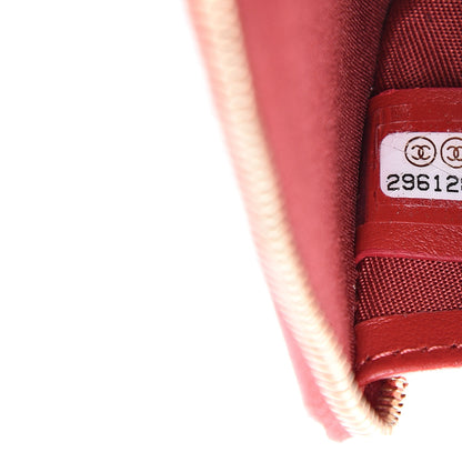 Chanel Caviar Camellia Embossed Key Holder Case Red 6 of 7