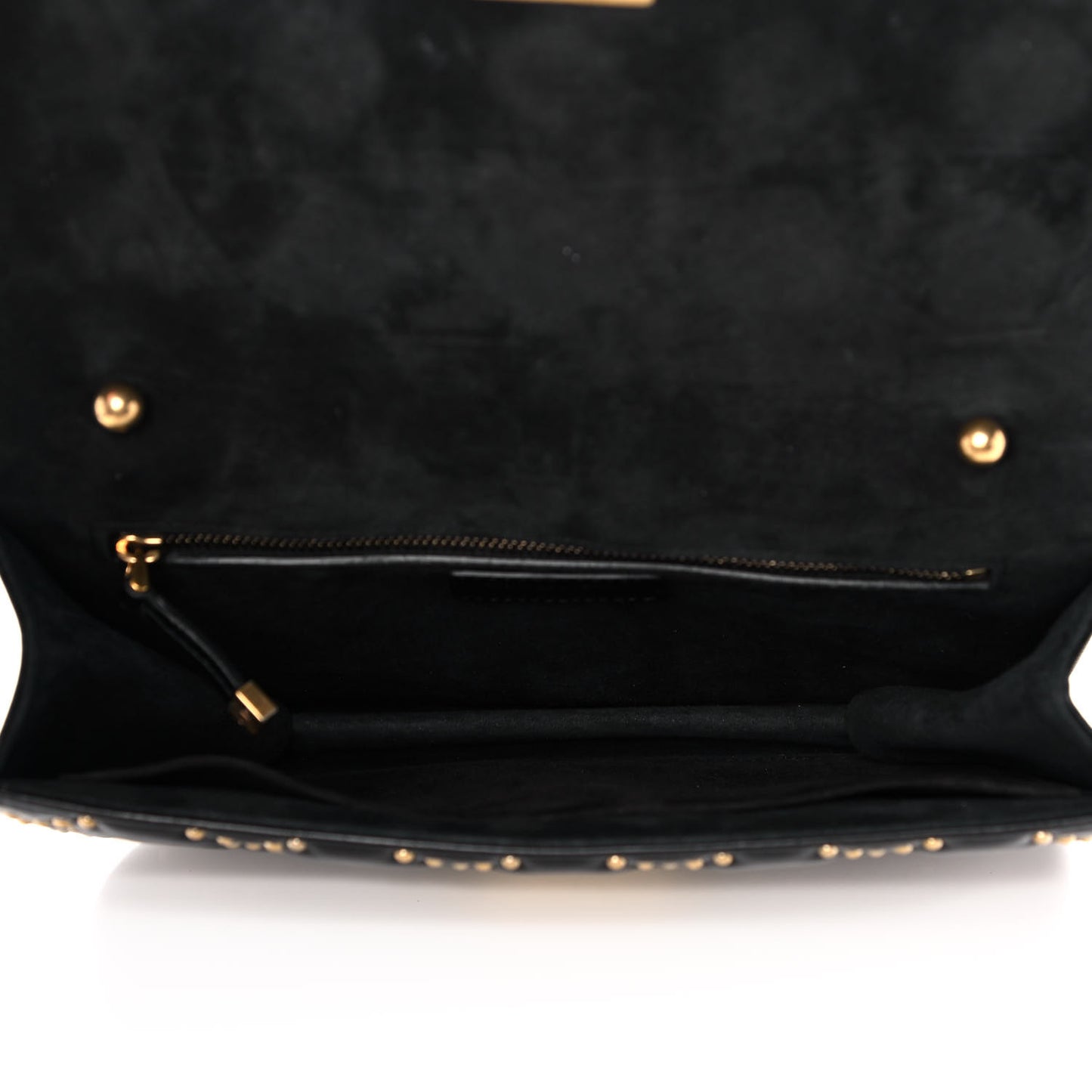 Lambskin Cannage Studded Large Dioraddict Flap Bag Black