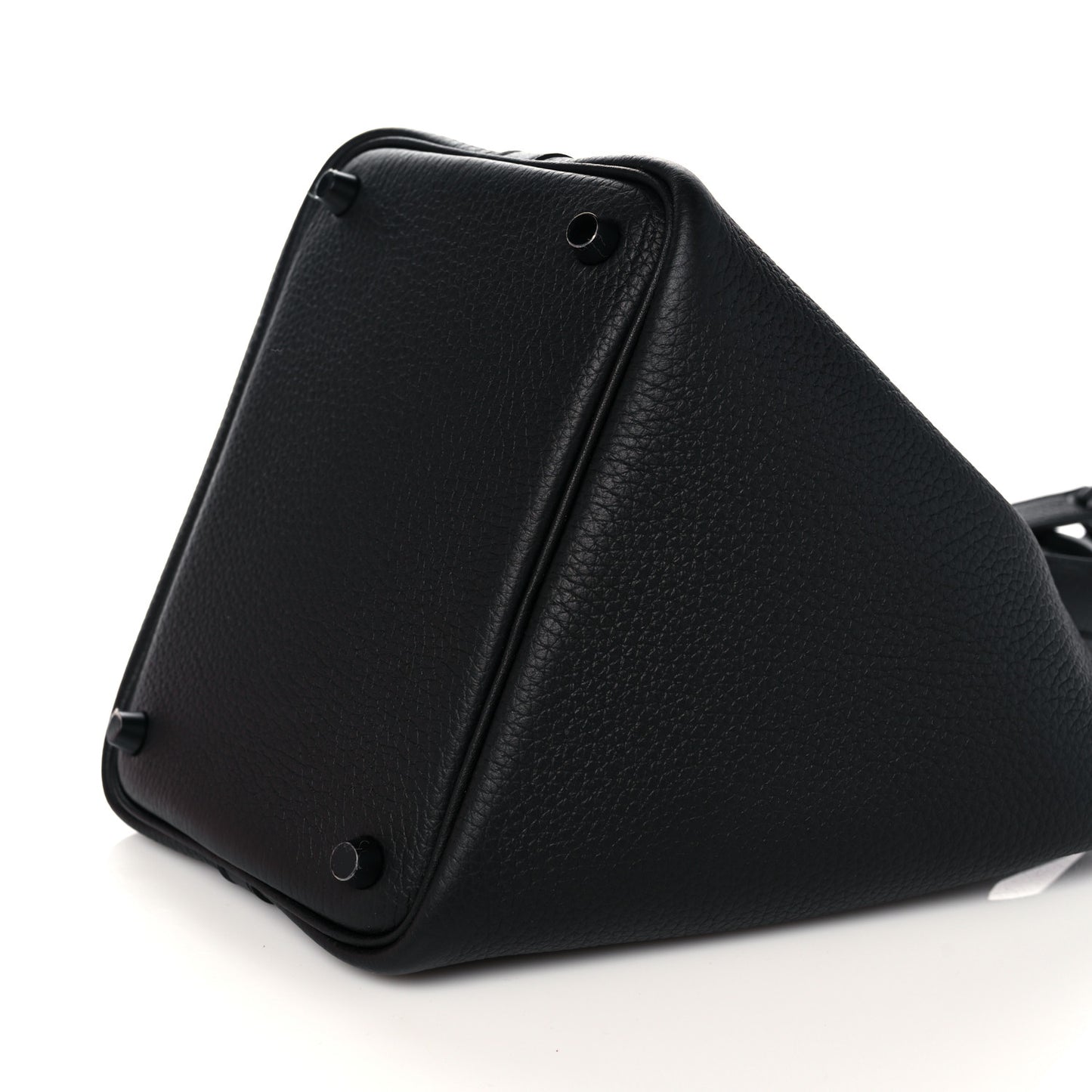 Taurillon Clemence Monochrome Picotin Lock 18 PM Black