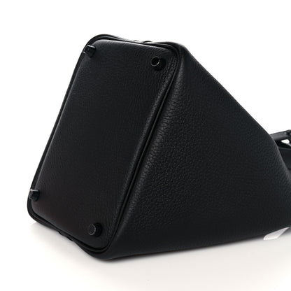 Hermes Taurillon Clemence Monochrome Picotin Lock 18 PM Black 8 of 9