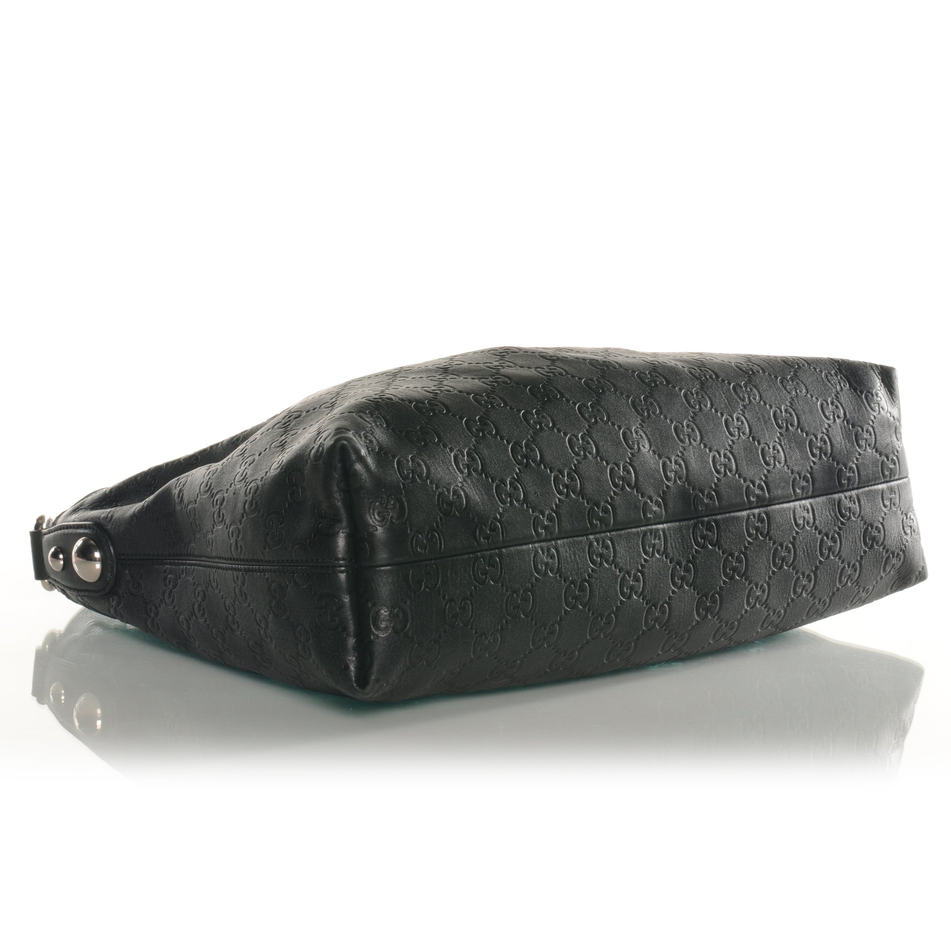 Gucci Guccissima Medium Icon Bit Hobo Black 4 of 9
