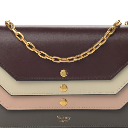 Mulberry Smooth Calfskin Multiflap Chain Clutch Oxblood Multicolor 8 of 14