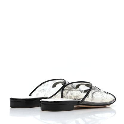 Chanel Patent PVC CC Sandal Mule 37 Black 8 of 32
