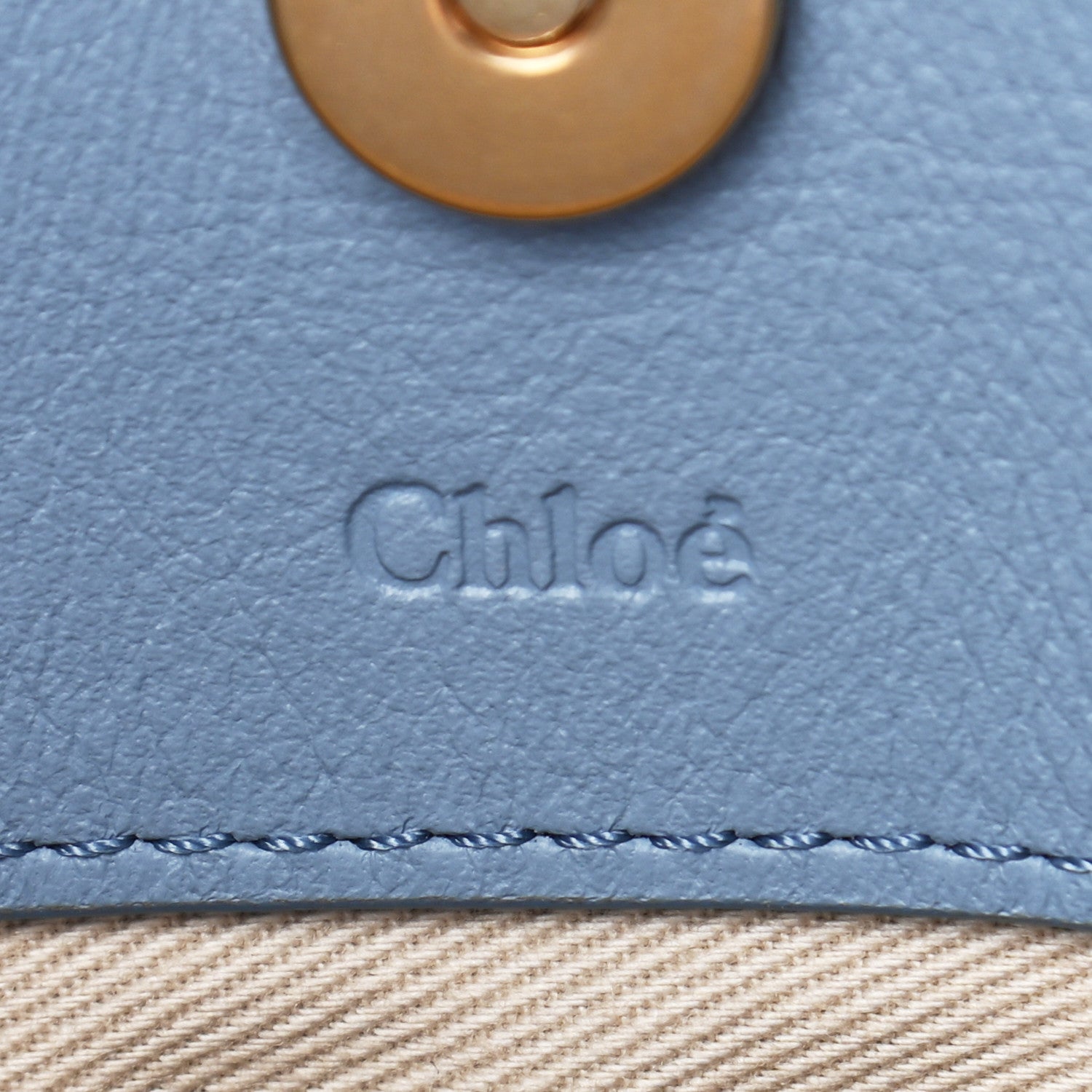 Chloe Calfskin Suede Mini Roy Bag Cloudy Blue 6 of 10