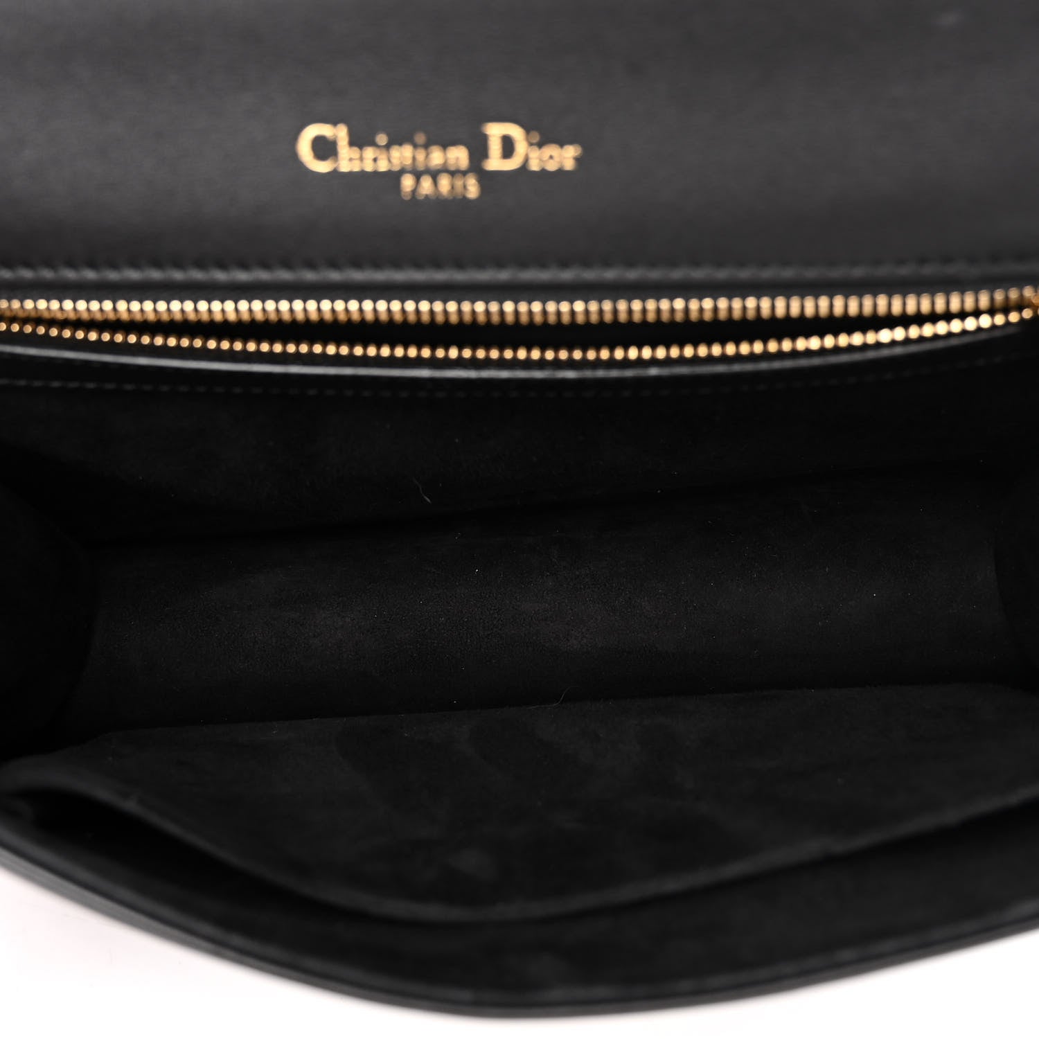 Christian Dior Lambskin Embroidered Medium Diorama Flap Bag Black 5 of 9