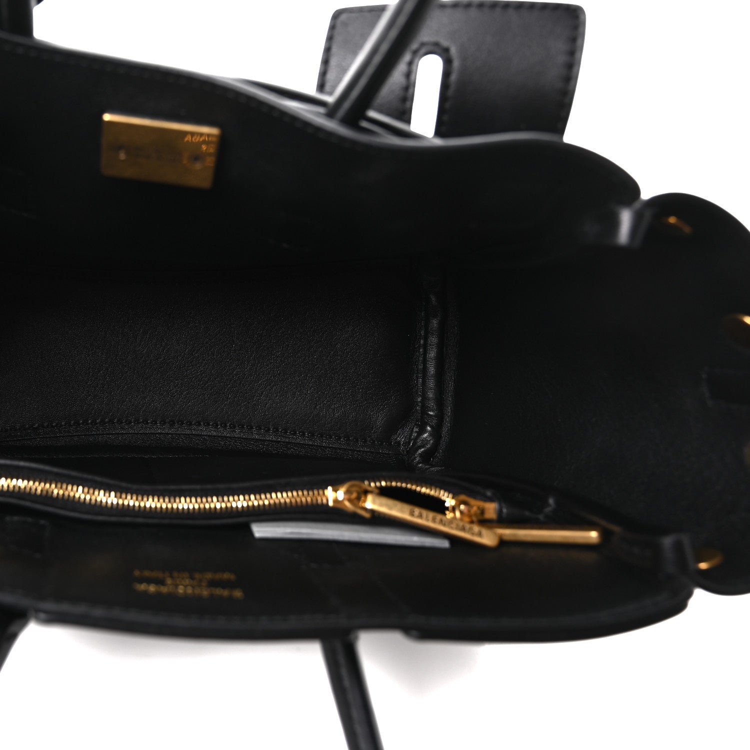 Balenciaga Smooth Calfskin Mini Bel Air Carry All Bag Black 5 of 9
