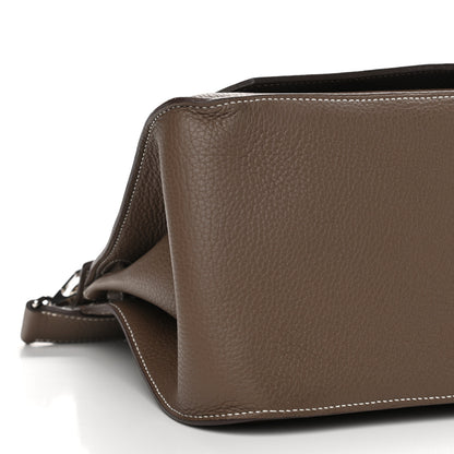 Hermes Taurillon Clemence Jypsiere 34 Etoupe 10 of 12
