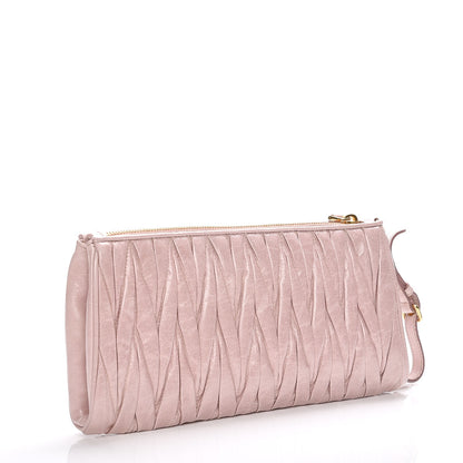Miu Miu Nappa Matelasse Lux Clutch Mughetto 3 of 7