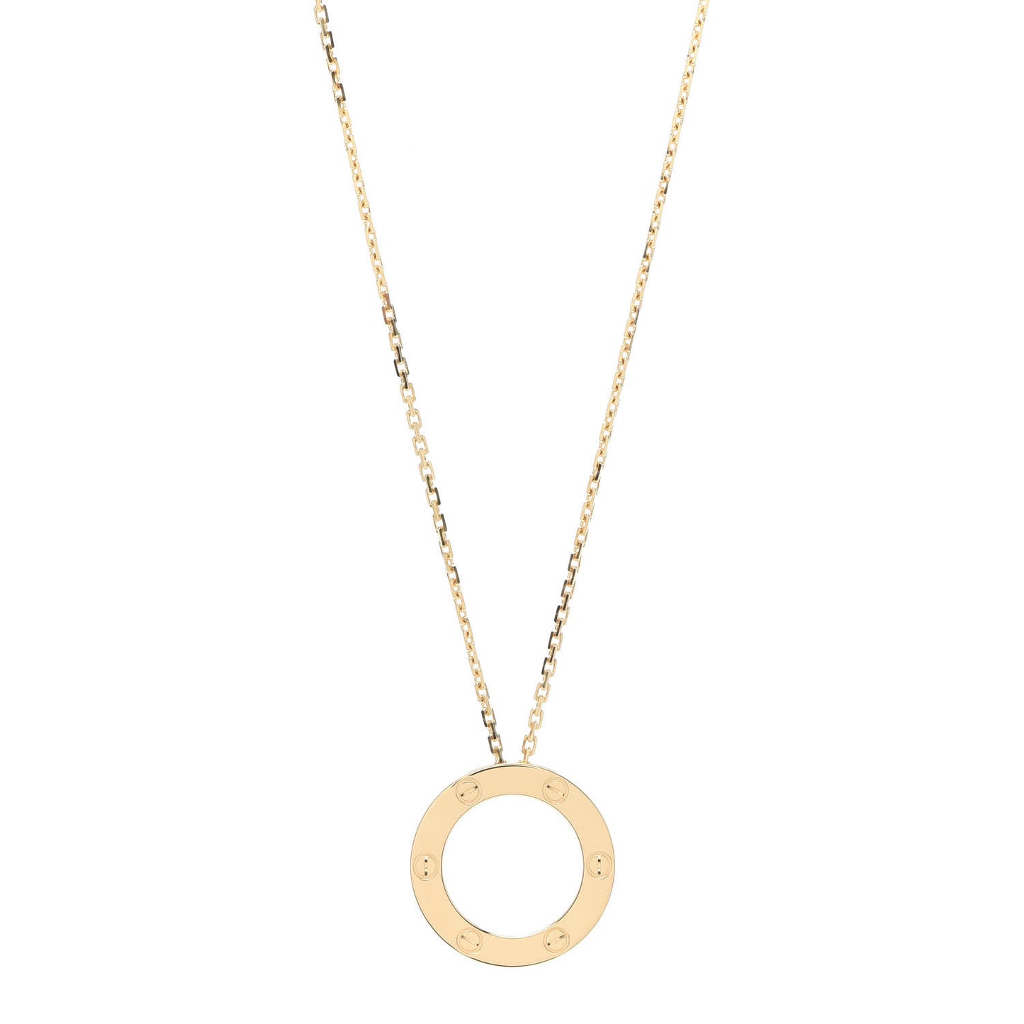 18K Yellow Gold LOVE Pendant Necklace