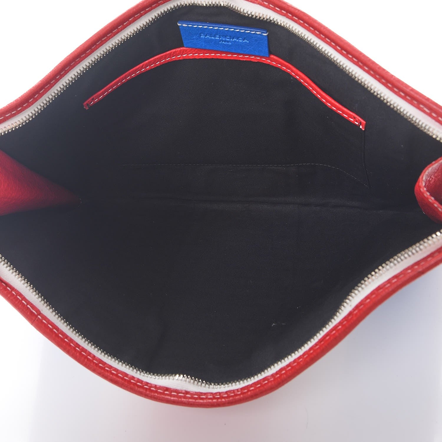 Balenciaga Agneau Arena Multicolore Bazar Pouch Bleu White Rouge 5 of 8
